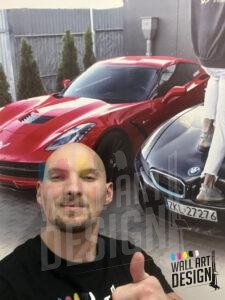 druk ścienny motoryzacja