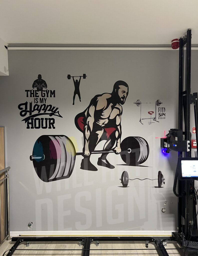 Druk ścienny  trójboista