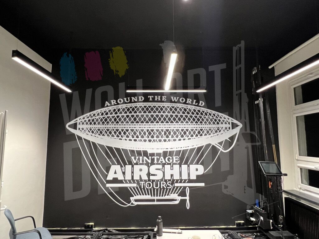 druk ścienny sterowiec