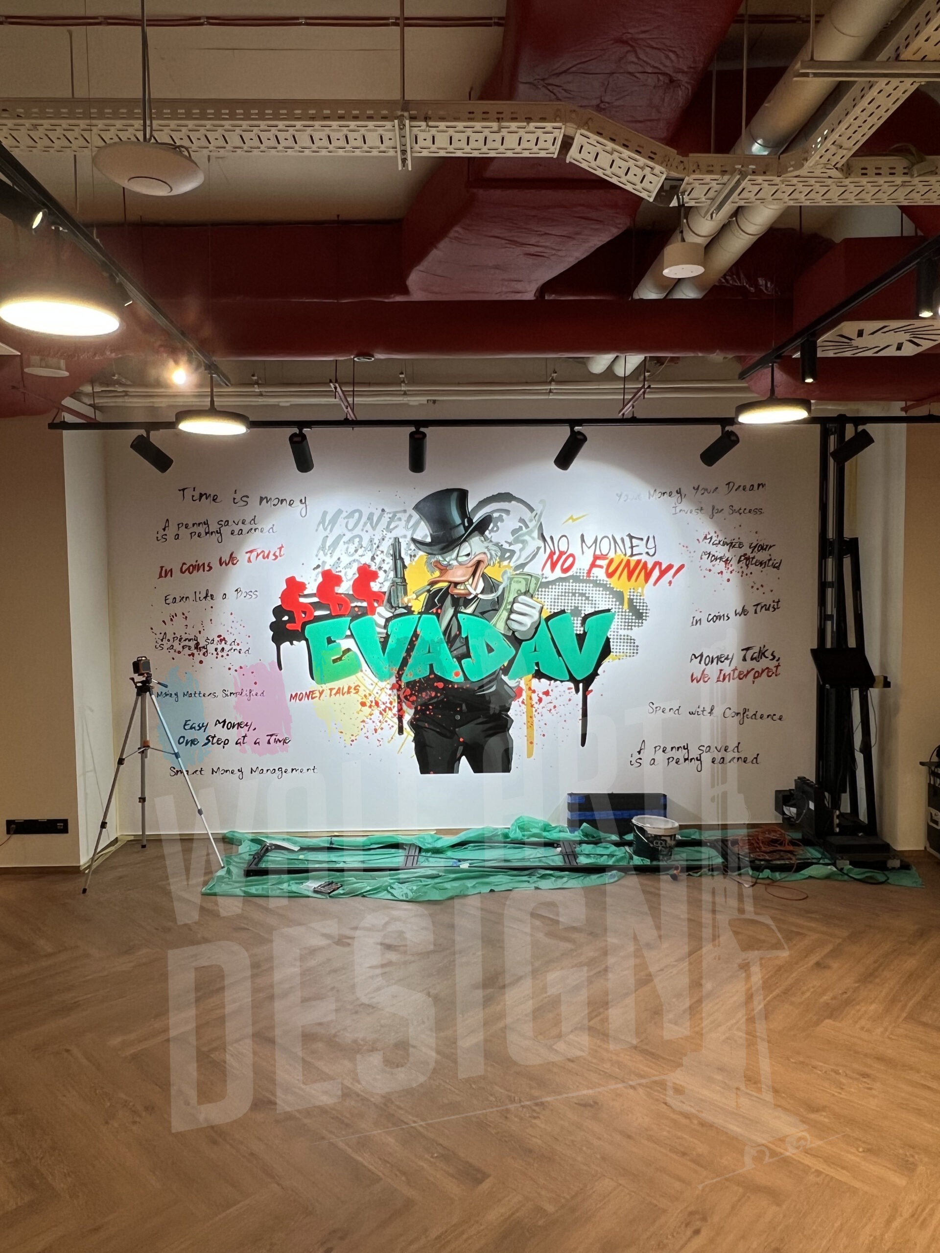 druk ścienny realizacja