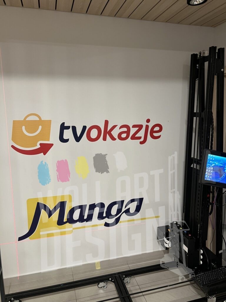 druk ścienny logo firmy