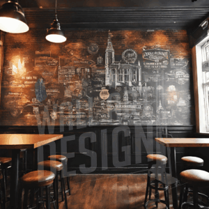 druk ścienny bar