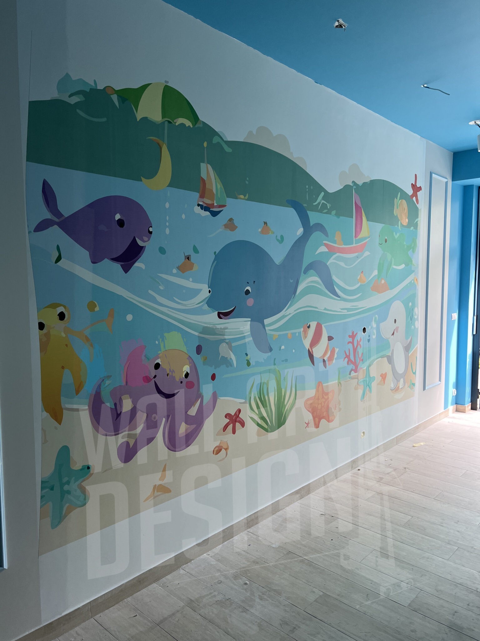 druk ścienny salon fryzjerski