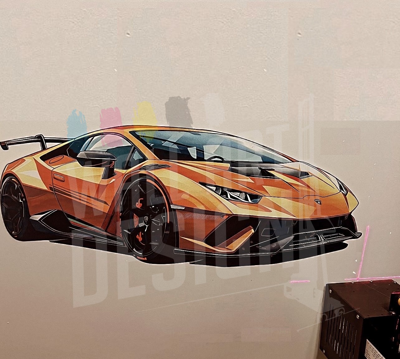 druk ścienny lamborghini