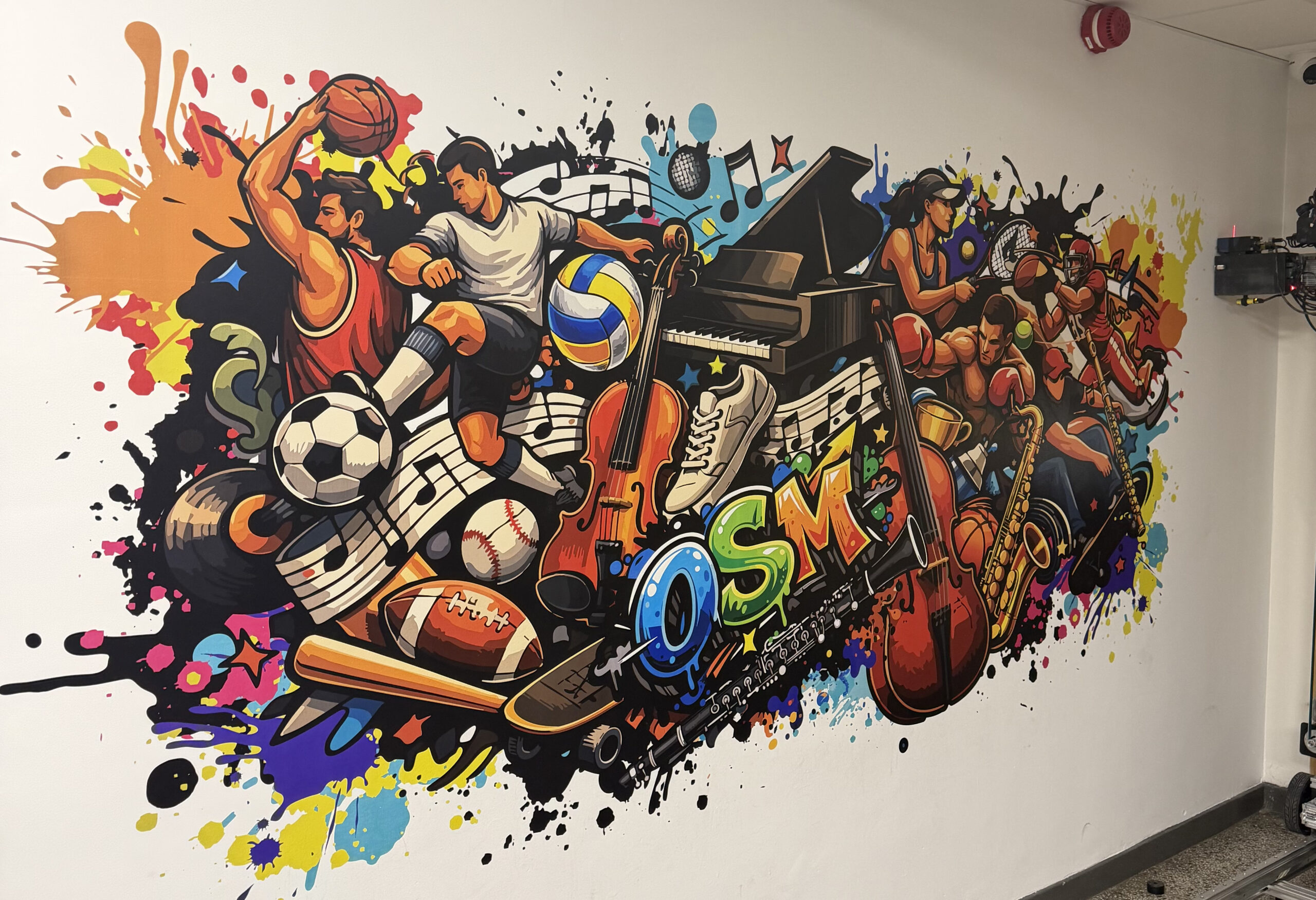 druk ścienny szkoła muzyczna