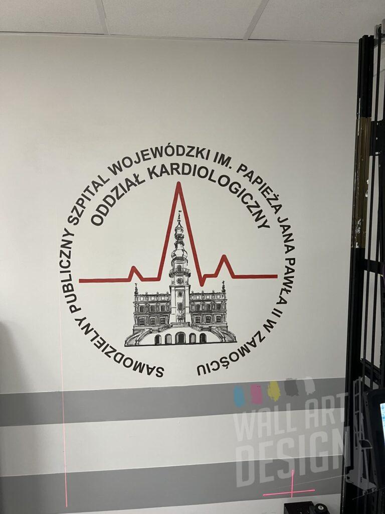 Szpital Wojewódzki – realizacja druku ściennego UV, Zamość
